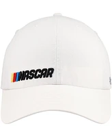 '47 Brand Men's White Nascar Low Down Script Clean Up Adjustable Hat