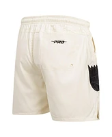 Pro Standard Men's Cream Sacramento Kings Triple Tonal Woven Shorts