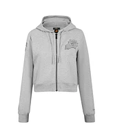 Pro Standard Women's Heather Gray Phoenix Suns Triple Tonal Full-Zip Hoodie