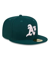 New Era Men's Green Oakland Athletics 2024 Mother's Day On-Field 59FIFTY Fitted Hat