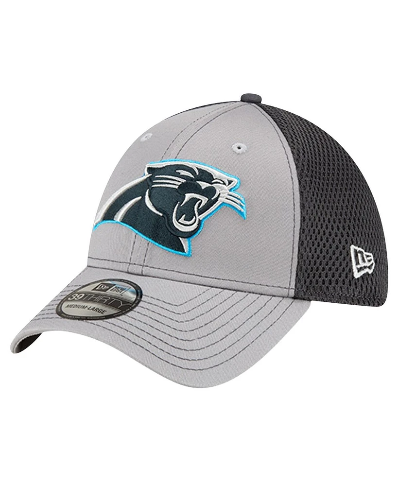 New Era Men's Gray Carolina Panthers Grayed Out 39THIRTY Flex Hat