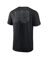 Fanatics Men's Black Team Usa Waves Paris T-Shirt