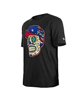 New Era Men's and Women's Black Philadelphia 76ers Sugar Skull T-Shirt