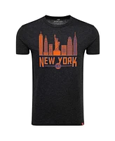 Sportiqe Men's and Women's New York Knicks Comfy Super Soft Tri-Blend T-Shirt