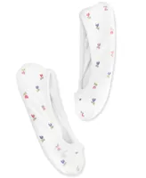 Isotoner Embroidered Terry Ballerina Slipper, Online Only