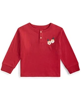 First Impressions Baby Boys Acorn Embroidered Long-Sleeve Henley, Created for Macy's