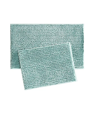 Laura Ashley Butter Chenille 2-Pc. Bath Mat Set