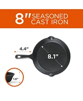 Cast Iron 3-Piece Skillet 1 Set