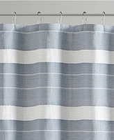 Martha Stewart Adrien Woven Stripe Shower Curtain, 72" x
