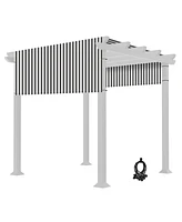 8x10 Ft Universal Pergola Canopy Replacement Cover Sun Shade Rod Pocket Outdoor