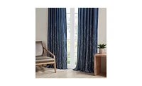 Madison Park Andora Botanical Embroidered Curtain Panel, 50"W x 95"L