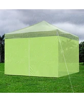 Instahibit 1080D 120g Privacy Sidewall Zipper UV30+ Fits 10x10fr Canopy 2 Pieces