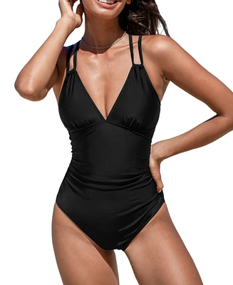 Cupshe Women's Plunging O-Ring & Cutout One-Piece