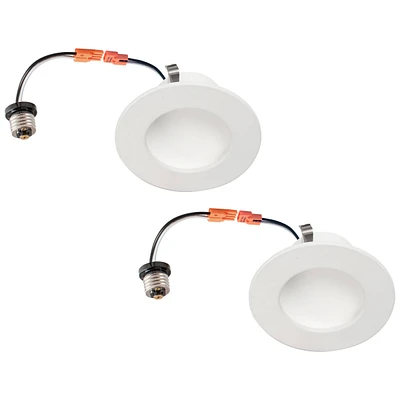 Tesler " White Retrofit 10W Led Dome Recessed Downlights -Pack