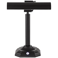 Grady Traditional Piano Banker Desk Table Lamp 16 1/2" High Led Black Bronze Metal Shade Adjustable Arm for Living Room Bedroom House Bedside Nightsta