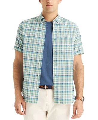 Nautica Men's Classic-Fit Stretch Plaid Button-Down Shirt