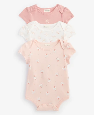 First Impressions Baby Girls Tiny Dancer Bodysuits, 3 Pack, Created for Macy's