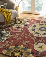 Safavieh Blossom Ii BLM401 6'x6' Round Area Rug