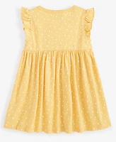 First Impressions Baby Girls Dot-Print Knit Dress, Created for Macy's