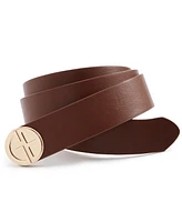 Giani Bernini Women's Logo-Buckle Faux-Leather Belt