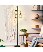 Teardrop 68" Led Floor Lamp with 3 Metal Shades