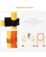 Streamdale Furniture PawHut Adjustable Dog Agility Training Kit (4 Obstacles)