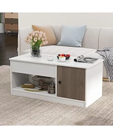 Slickblue Modern Coffee Table with Lift Tabletop and Storage Compartments