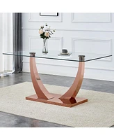 Simplie Fun Ultra Modern Dining Table A Touch of Glamour for Your Dining Space