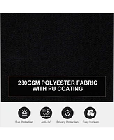 Double-Sided Retractable Patio Screen Awning for Privacy and Elegance