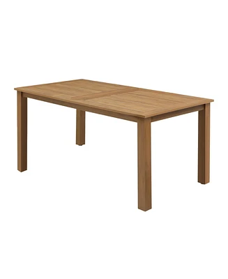 Simplie Fun 70.8" Teak Patio Dining Table for 4-6 Persons