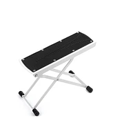 5 Core Guitar Foot Stool Height Adjustable Folding Leg Rest Portable Classical Footrest