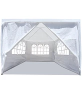 10'x10' Party Tent Outdoor Heavy Duty Gazebo Wedding Canopy + 4 Removable Walls