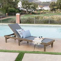 Streamdale Furniture Acacia Wood Lounger Comfort and Style for Outdoor Relaxation