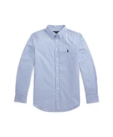 Polo Ralph Lauren Big Boys Striped Cotton Poplin Shirt