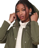 Avec Les Filles Women's Hooded Anorak Raincoat