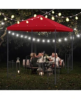 Yescom 117"x117" Gazebo Top Replacement for Smaller 10x10Ft 1-Tier Outdoor Patio Canopy Cover Party Yard Garden Red