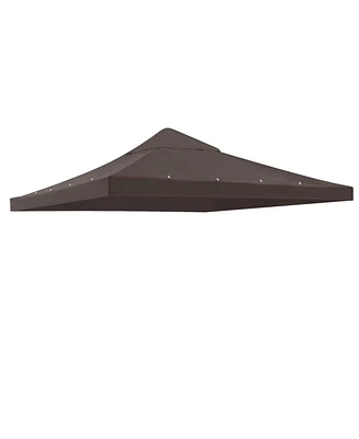 Yescom 10'x10' 1 Tier Canopy Gazebo Top Replacement for beach cabanas Cover Garden Outdoor Patio UV30+ 200g/sqm