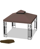 10x10 Ft Outdoor Patio Gazebo Replacement Canopy
