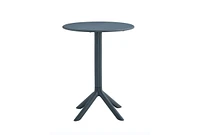 3 piece plastic arm chair Bistro Grs Premium Ocean Plastic, Charcoal