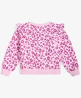 Epic Threads Toddler Girls Lucy Leopard Ruffle Sweatshirt, Created for Macy's