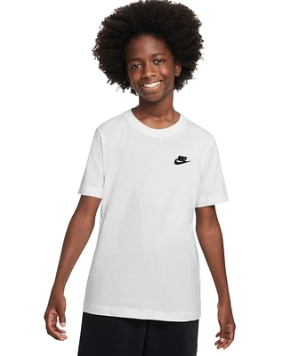 Nike Big Kids Sportswear Embroidered Logo Graphic T-Shirt