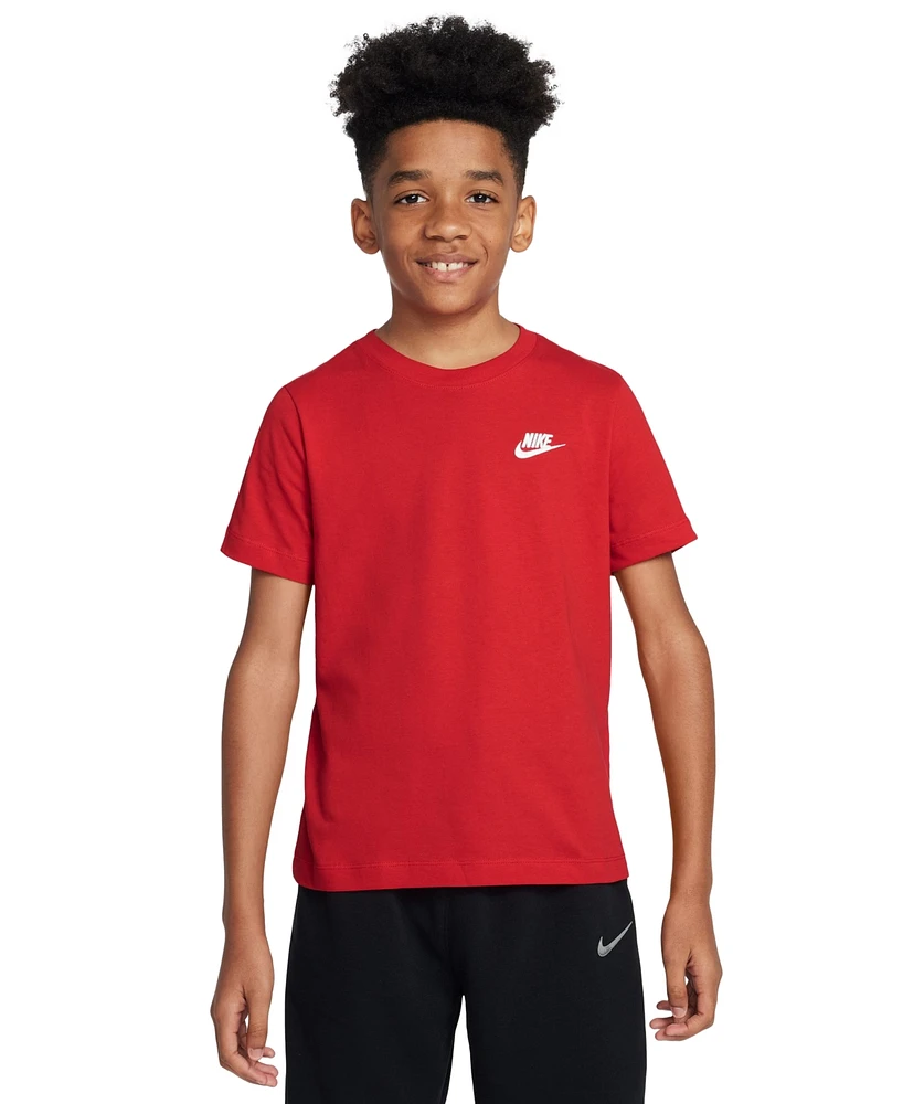 Nike Big Kids Sportswear Embroidered Logo Graphic T-Shirt