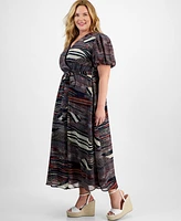 Robbie Bee Plus Surplice Maxi Dress