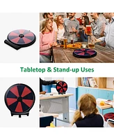 WinSpin 10" Double Sided Prize Wheel 10 Slots Spinning Game Dry Erase Carnival