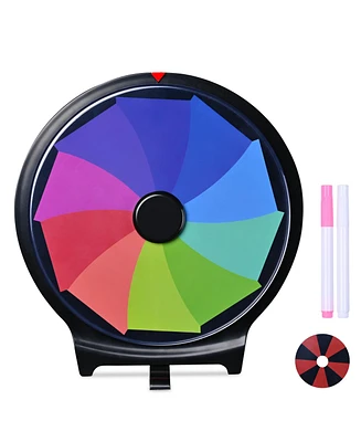 WinSpin 10" Double Sided Prize Wheel 10 Slots Spinning Game Dry Erase Carnival