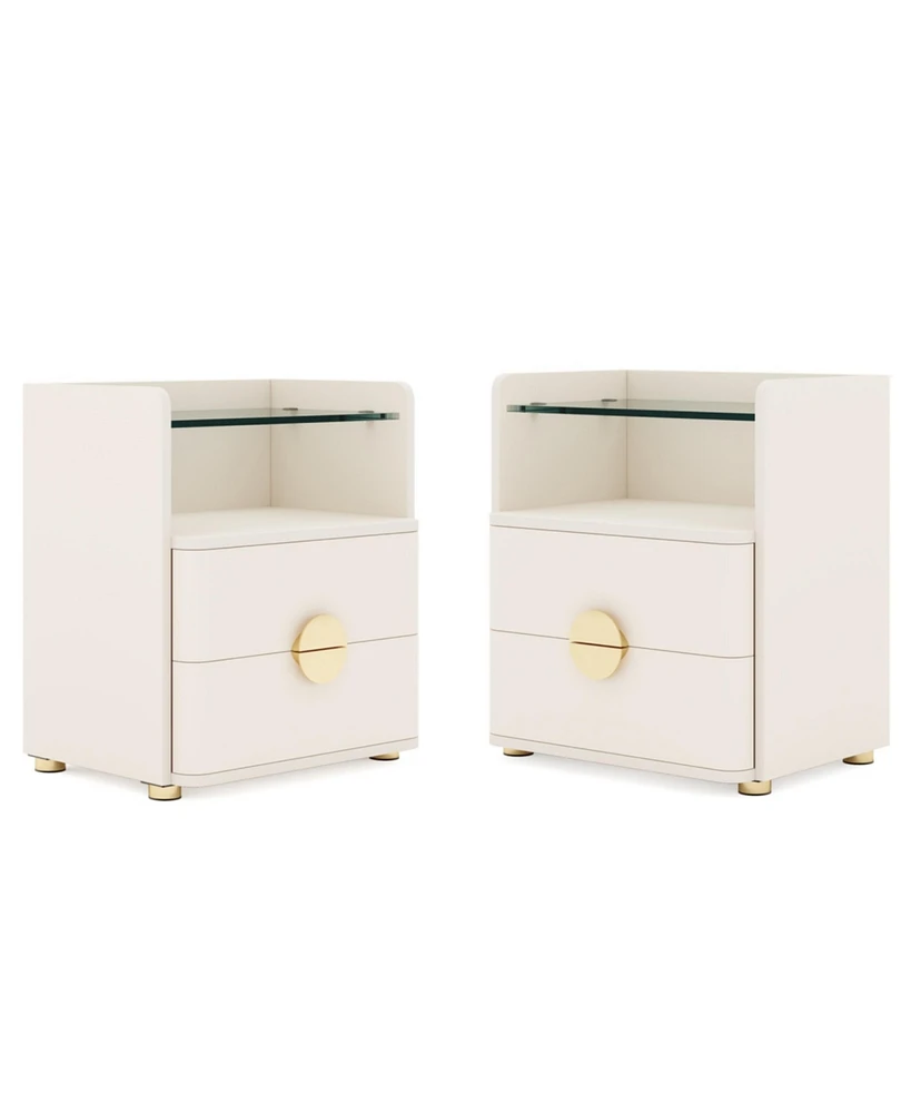 Tribesigns Modern Nightstands Set of 2, 2