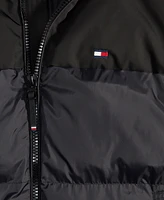 Tommy Hilfiger Men's Mixed-Media Puffer Jacket