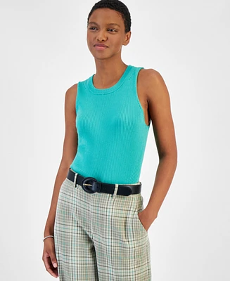 On 34th Women's Ribbed Crewneck Sweater Tank, Created for Macy's