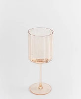 Jeanne Fitz Scalloped Rim Fluted Wine Glass, Set of 4