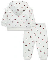 Little Me Baby Girls Floral Hoodie & Pants Set